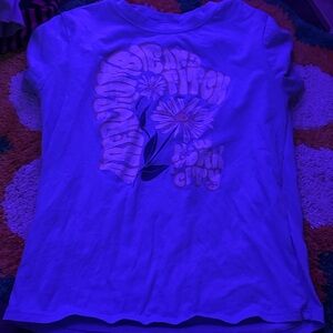 Abercrombie Kids Blue Tee with Daisy Graphic